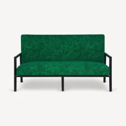 Fornasetti Salotti^Divano Da Esterno Malachite Verde/Nero