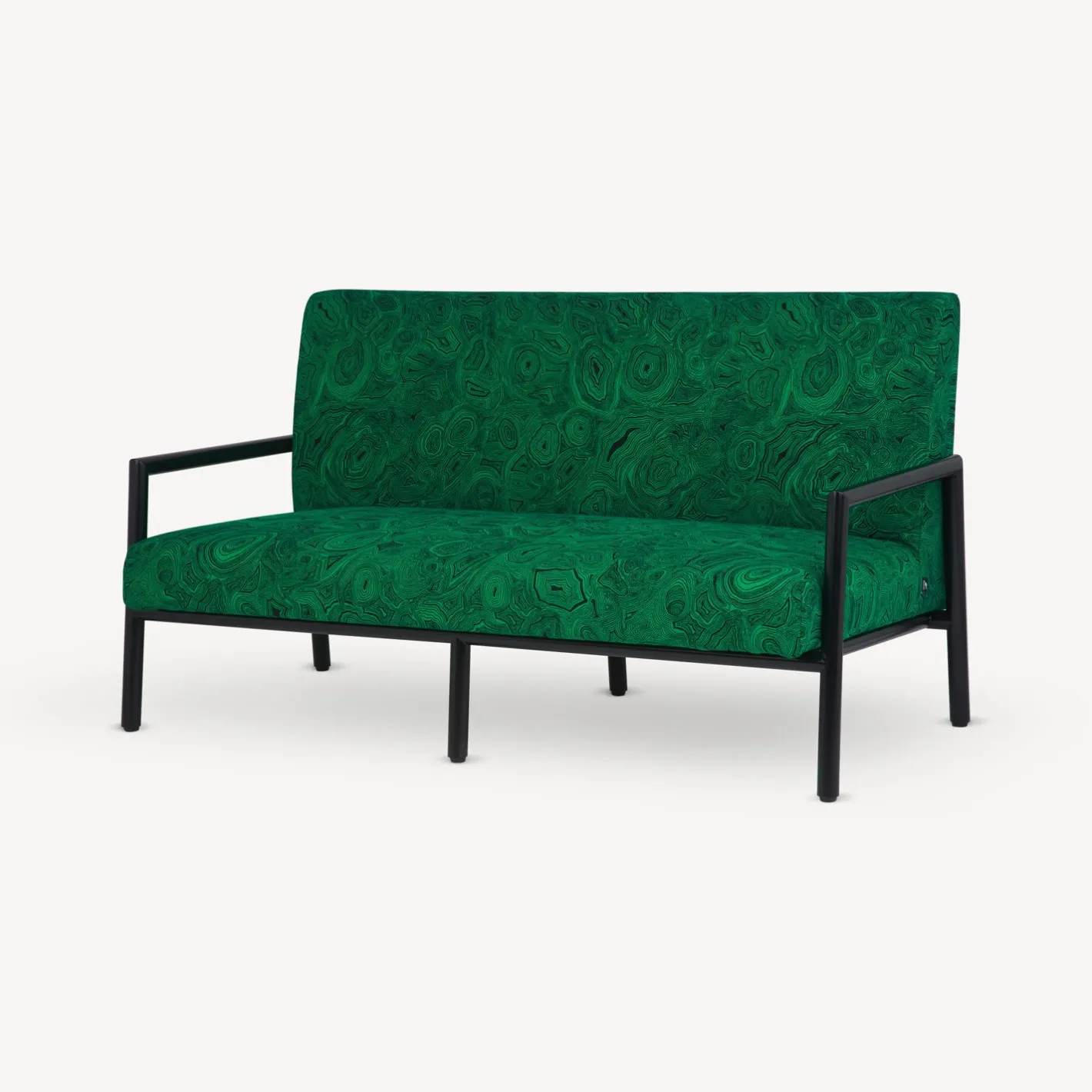 Fornasetti Salotti^Divano Da Esterno Malachite Verde/Nero