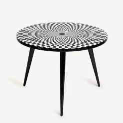 Fornasetti Tabelle^Egocentrismo Da Tavolo Bianco Nero