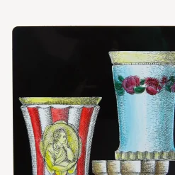 Fornasetti Fermalibri^Fermalibri Bicchieri Di Boemia Multicolore