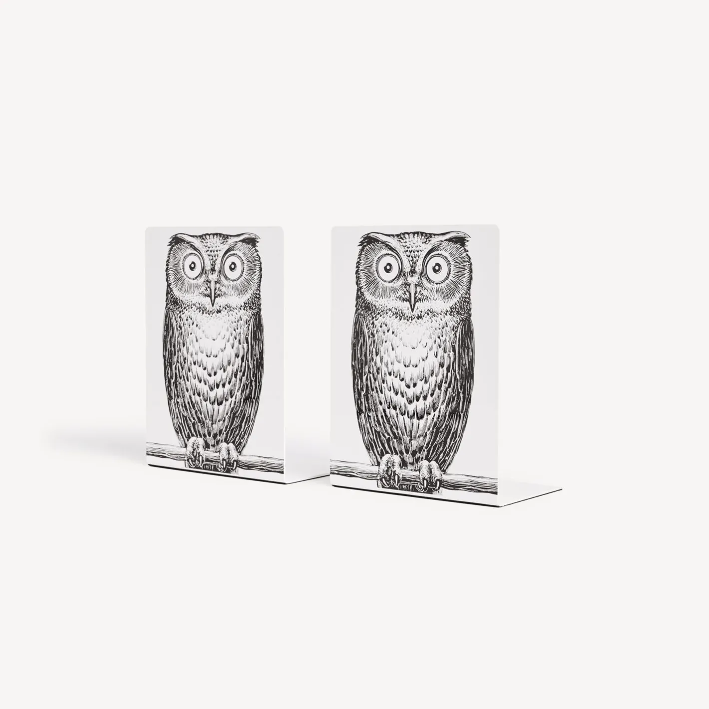 Fornasetti Fermalibri^Fermalibri Civetta Bianco Nero