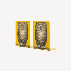 Fornasetti Fermalibri^Fermalibri Civetta Bianco/Nero/Giallo
