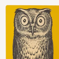 Fornasetti Fermalibri^Fermalibri Civetta Bianco/Nero/Giallo