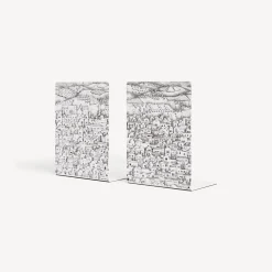 Fornasetti Fermalibri^Fermalibri Gerusalemme Bianco Nero