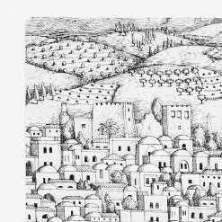 Fornasetti Fermalibri^Fermalibri Gerusalemme Bianco Nero