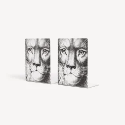 Fornasetti Fermalibri^Fermalibri Leone Bianco Nero