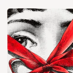 Fornasetti Fermalibri^Fermalibri Regalo Tema E Variazioni N.171 Bianco/Nero/Rosso