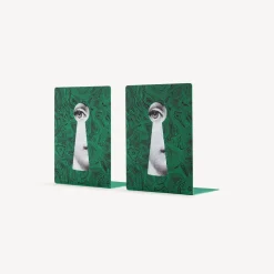 Fornasetti Fermalibri^Fermalibri Serratura Su Malachite Verde/Bianco/Nero
