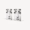 Fornasetti Fermalibri^Fermalibri Viso Bianco Nero