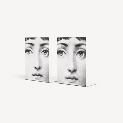 Fornasetti Fermalibri^Fermalibri Viso Bianco Nero