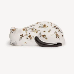 Fornasetti Gatti In Ceramica^Gatto Fiorato Bianco/Nero/Oro