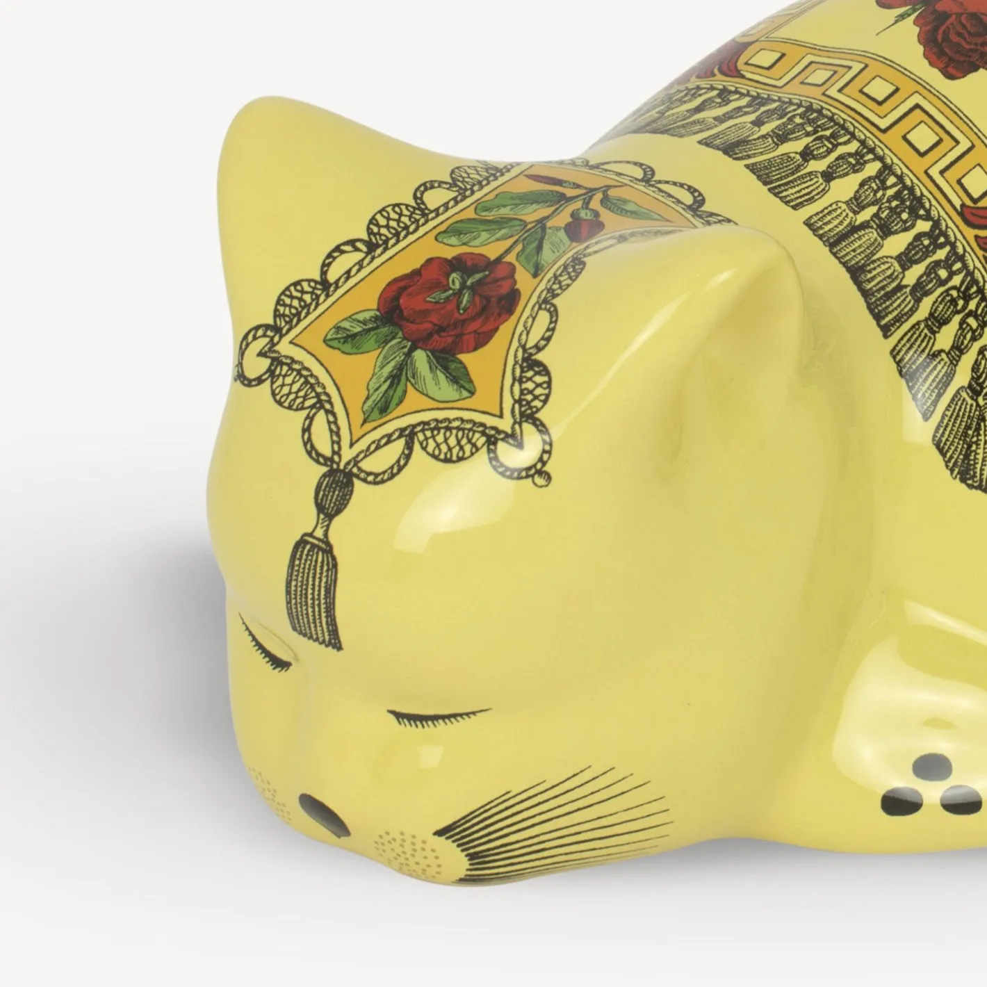Fornasetti Gatti In Ceramica^Gatto Mantellato Multicolore