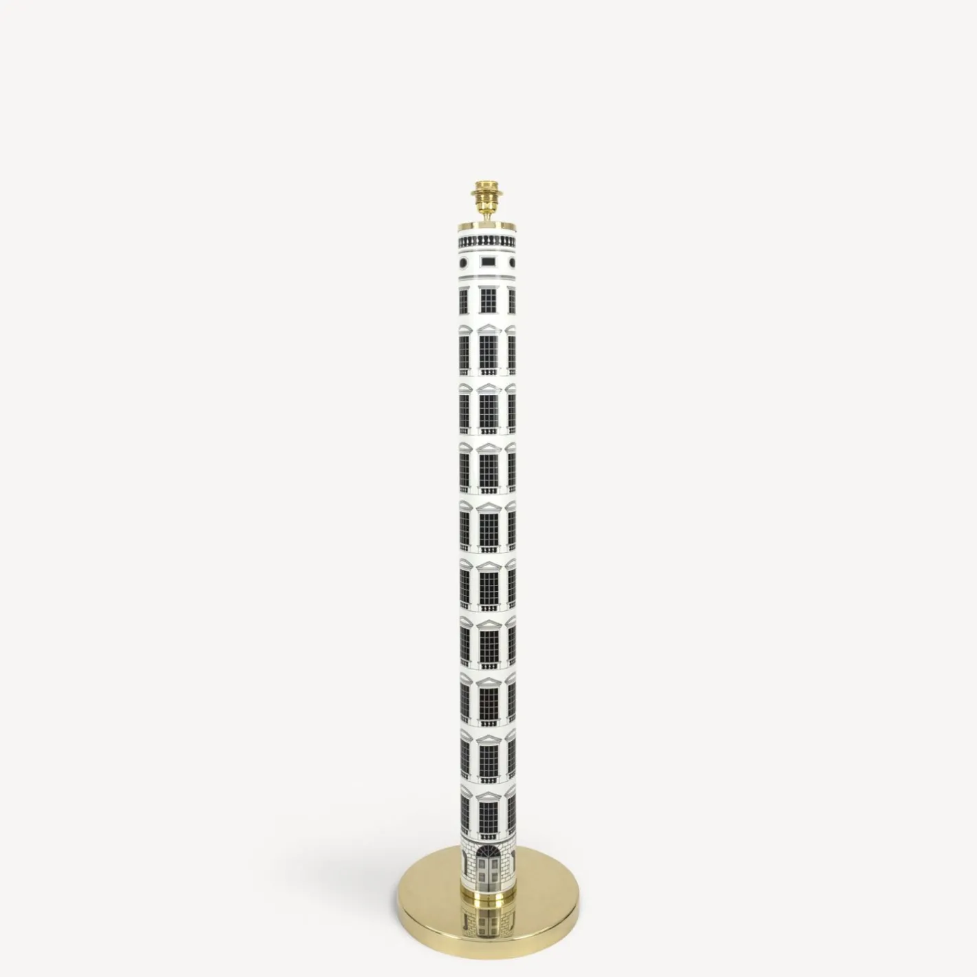 Fornasetti Lampade E Paralumi^Lampada Da Terra Architettura Bianco Nero
