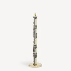 Fornasetti Lampade E Paralumi^Lampada Da Terra Facciata Quattrocentesca Nero/Avorio