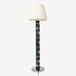 Fornasetti Lampade E Paralumi^Lampada Da Terra Giro Di Conchiglie Argento/Blu
