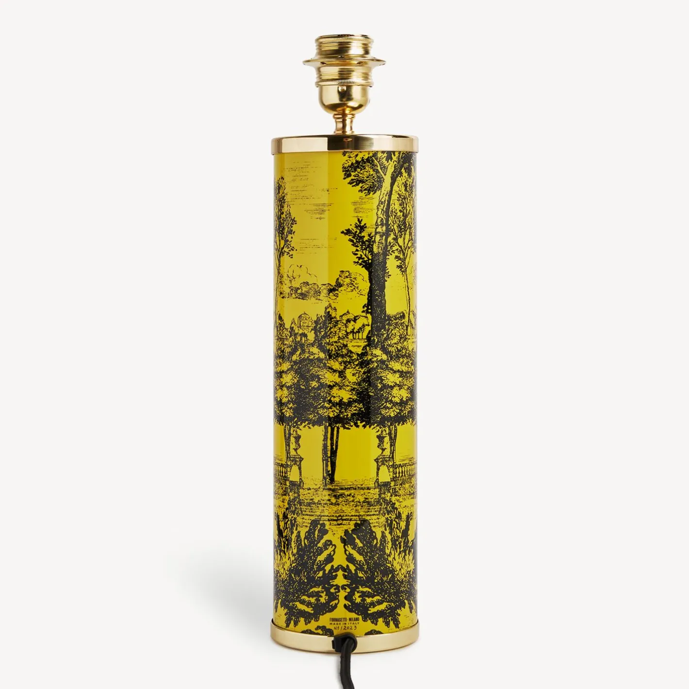 Fornasetti Lampade E Paralumi^Lampada Giardino Settecentesco Nero Giallo