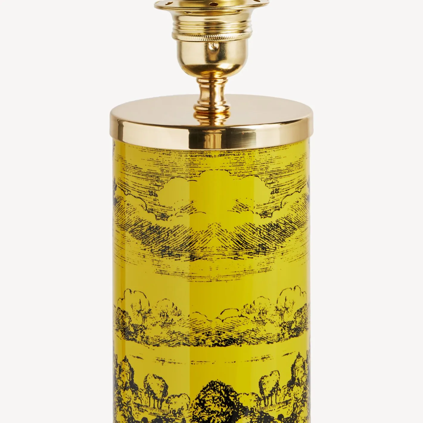 Fornasetti Lampade E Paralumi^Lampada Giardino Settecentesco Nero Giallo