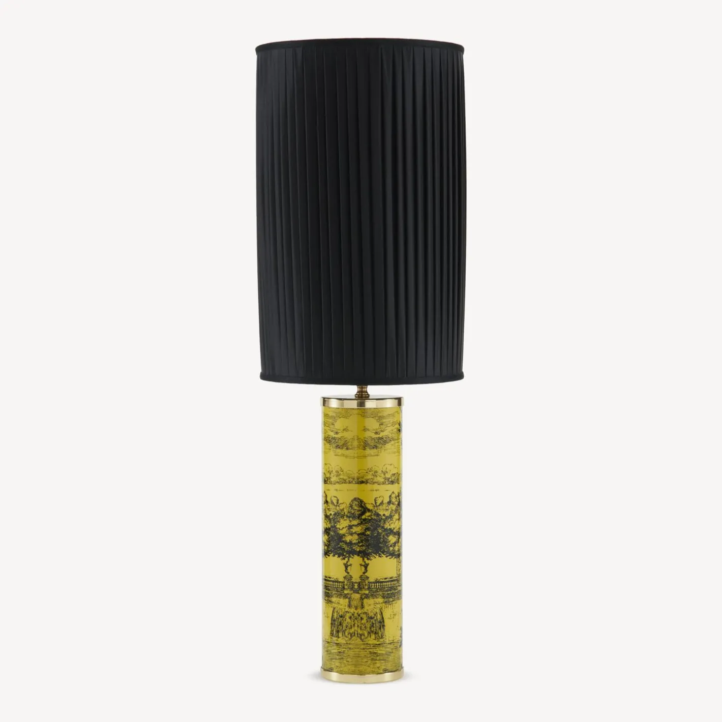 Fornasetti Lampade E Paralumi^Lampada Giardino Settecentesco Nero Giallo
