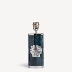 Fornasetti Lampade E Paralumi^Lampada Piccola Giro Di Conchiglie Argento/Blu