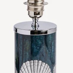 Fornasetti Lampade E Paralumi^Lampada Piccola Giro Di Conchiglie Argento/Blu