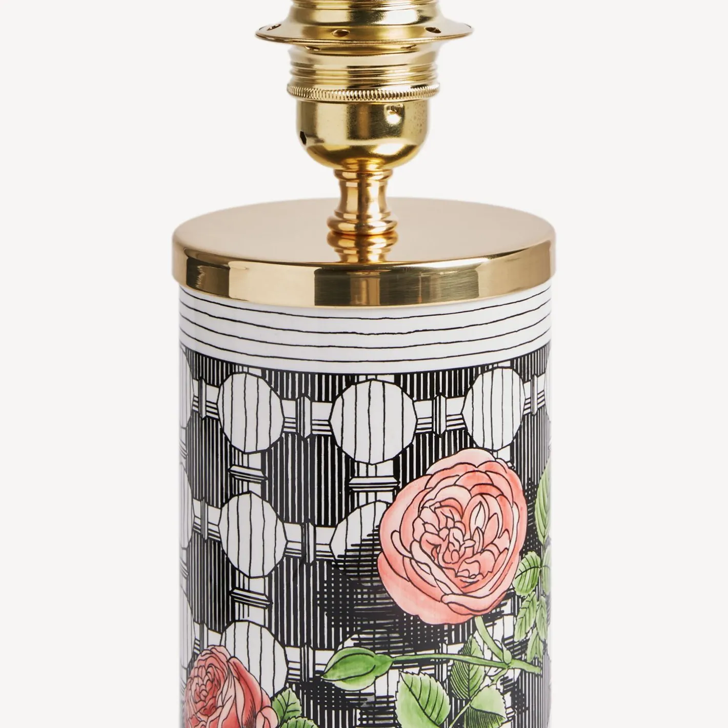 Fornasetti Lampade E Paralumi^Lampada Piccola Musciarabia Con Rose Multicolore
