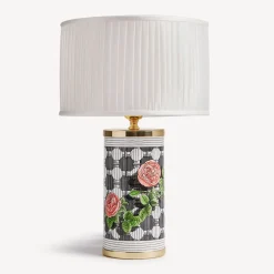 Fornasetti Lampade E Paralumi^Lampada Piccola Musciarabia Con Rose Multicolore