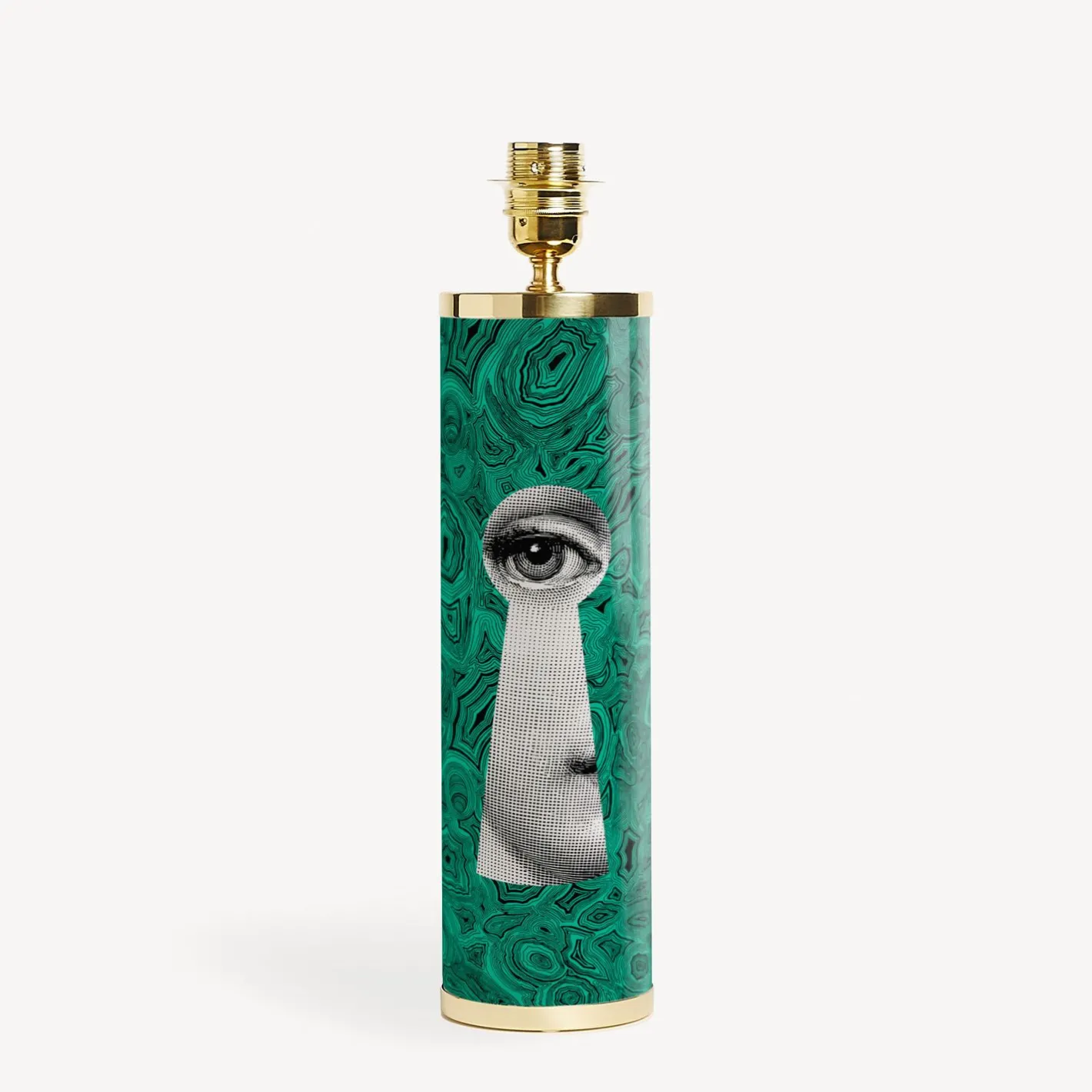 Fornasetti Lampade E Paralumi^Lampada Serratura Su Malachite Verde/Bianco/Nero