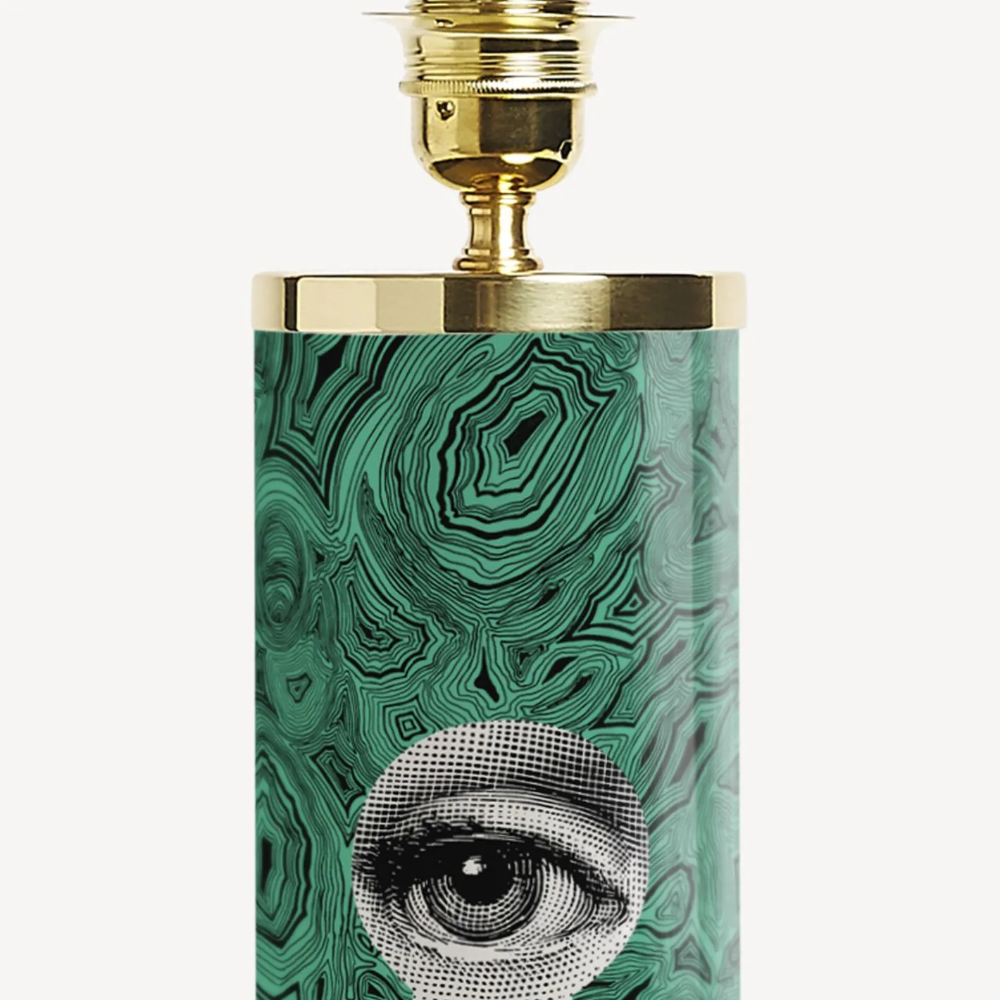 Fornasetti Lampade E Paralumi^Lampada Serratura Su Malachite Verde/Bianco/Nero