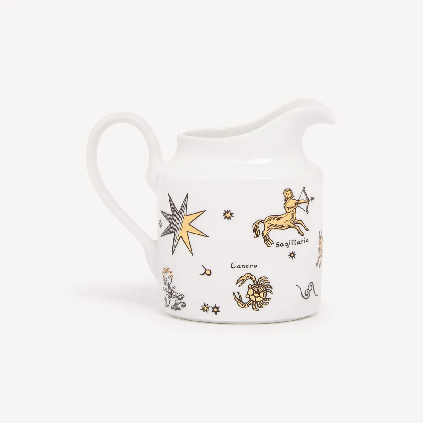 Fornasetti Set Da Te E Caffe^Lattiera Astronomici Bianco/Nero/Oro