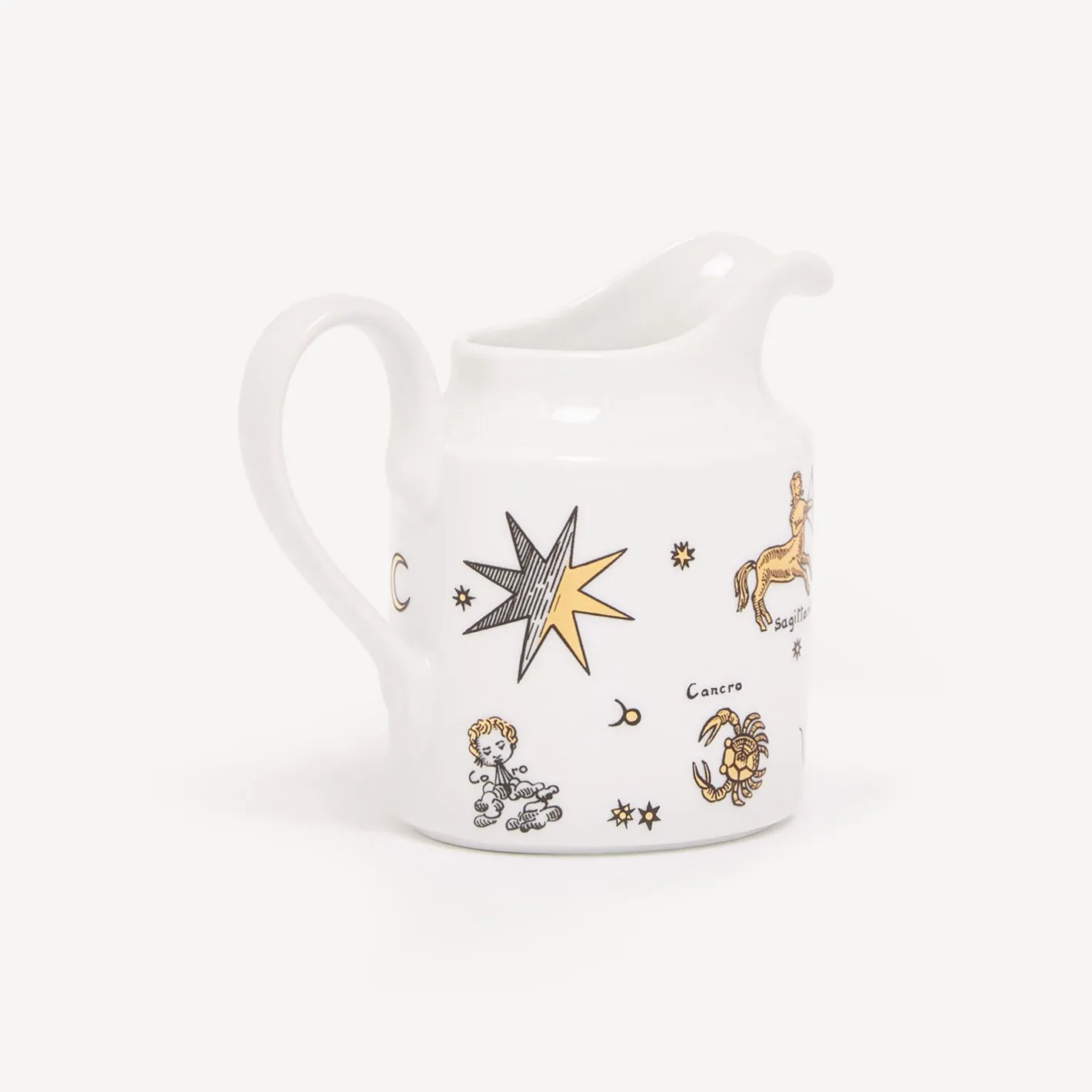 Fornasetti Set Da Te E Caffe^Lattiera Astronomici Bianco/Nero/Oro