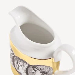 Fornasetti Set Da Te E Caffe^Lattiera Cammei Bianco/Nero/Oro