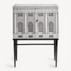 Fornasetti Armadietti^Madia Piccola Rialzata Architettura Bianco Nero