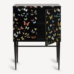 Fornasetti Armadietti^Madia Piccola Rialzata Farfalle Multicolore