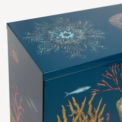 Fornasetti Armadietti^Madia Rialzata Fondo Marino Multicolore