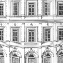 Fornasetti Armadietti^Mobile Ad Angolo Architettura Bianco Nero
