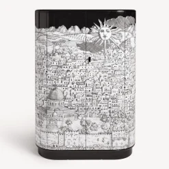 Fornasetti Armadi Curvi^Mobile Curvo Gerusalemme Bianco Nero