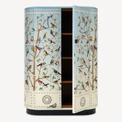 Fornasetti Armadi Curvi^Mobile Curvo Uccelli Multicolore