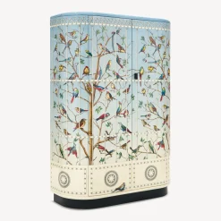 Fornasetti Armadi Curvi^Mobile Curvo Uccelli Multicolore