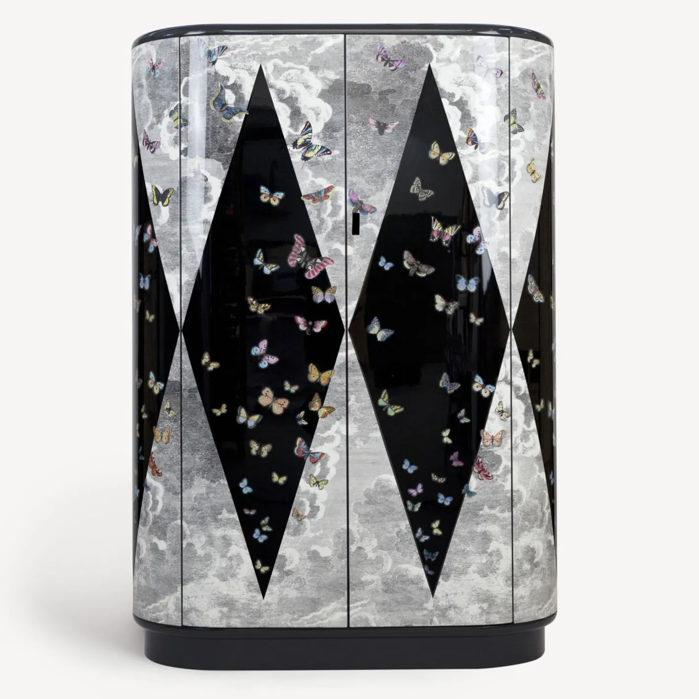 Fornasetti Armadi Curvi^Mobile Curvo Volo Magico Multicolore