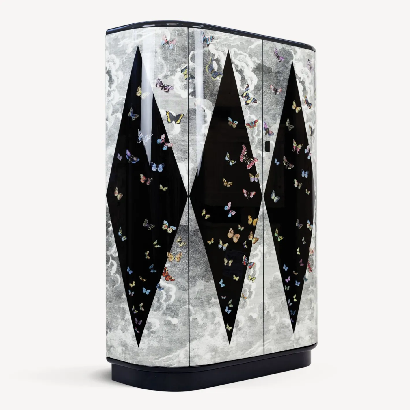 Fornasetti Armadi Curvi^Mobile Curvo Volo Magico Multicolore