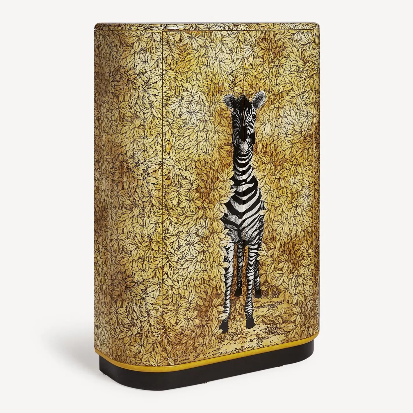 Fornasetti Armadi Curvi^Mobiletto Curvo Zebra Multicolore