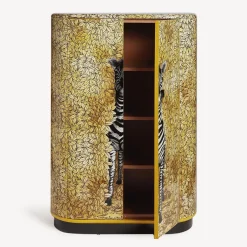 Fornasetti Armadi Curvi^Mobiletto Curvo Zebra Multicolore