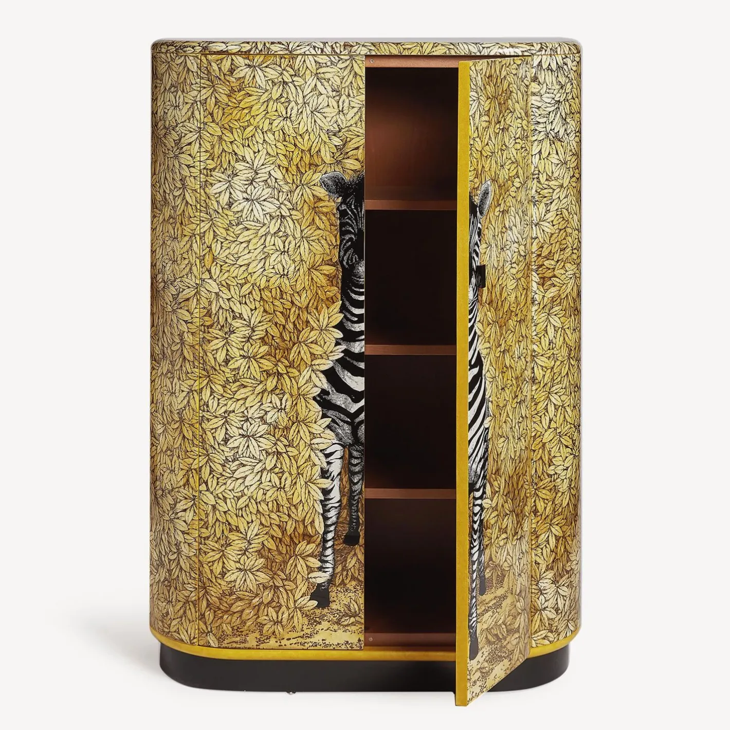 Fornasetti Armadi Curvi^Mobiletto Curvo Zebra Multicolore