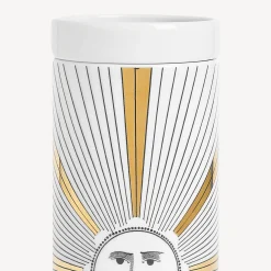 Fornasetti Candele Profumate^Nel Mentre Candela Profumata Alta - Soli Decor - Fragranza Immaginazione Bianco/Nero/Oro