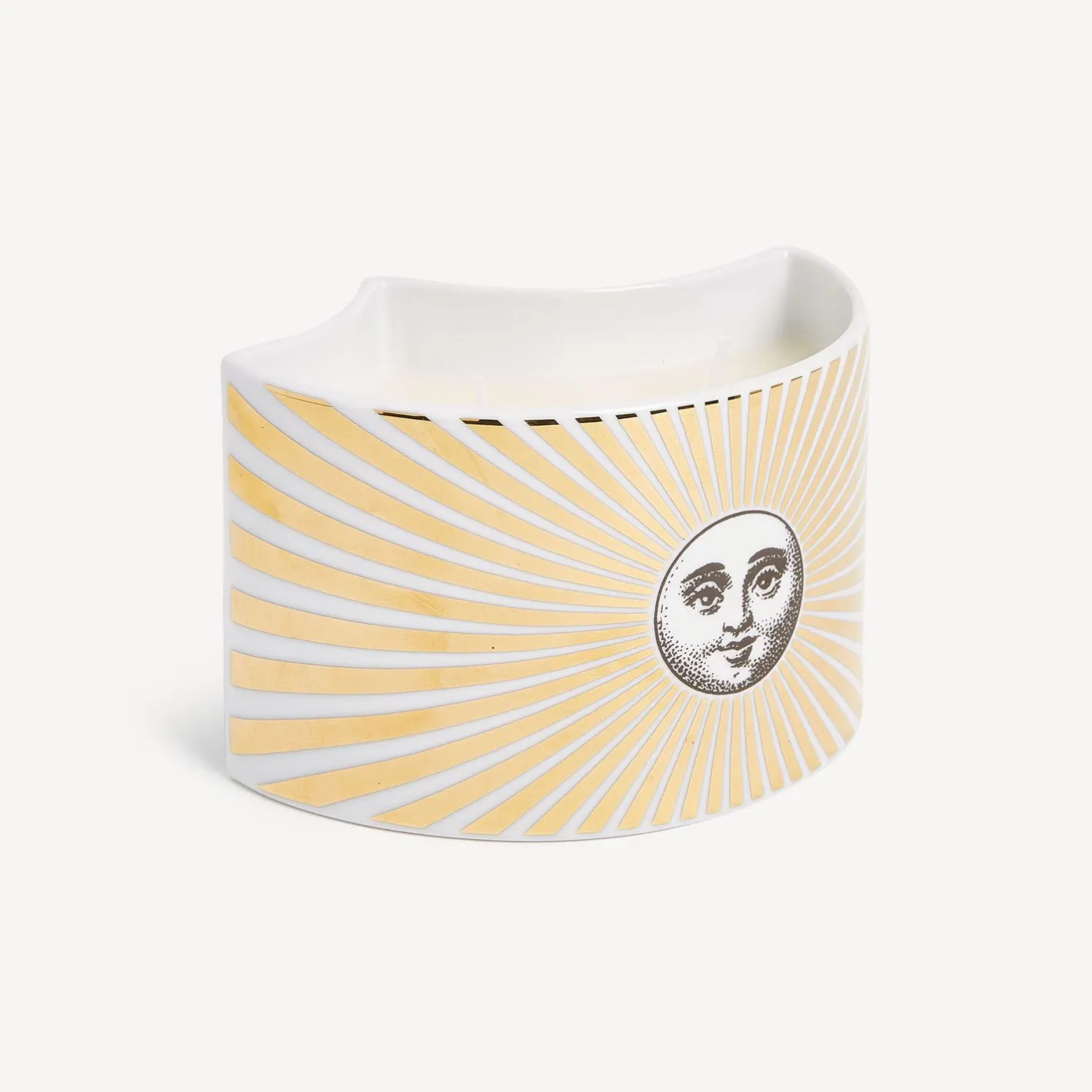 Fornasetti Candele Profumate^Nel Mentre Set Di Tre Candele Profumate - Soli Decor - Fragranza Immaginazione Bianco/Nero/Oro