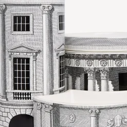 Fornasetti Candele Profumate^Nel Mentre Set Di Tre Candele Profumate - Architettura Decor - Immaginazione Fragranza Bianco Nero