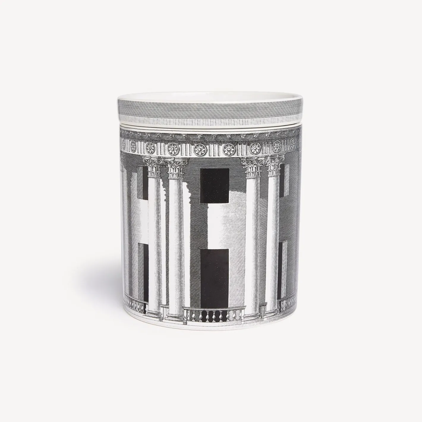 Fornasetti Candele Profumate^Nel Mentre Set Di Tre Candele Profumate - Architettura Decor - Immaginazione Fragranza Bianco Nero