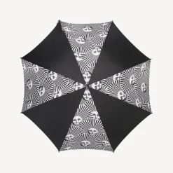 Fornasetti Gli Ombrelli^Ombrello Classico Soli A Ventaglio Bianco Nero