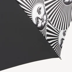 Fornasetti Gli Ombrelli^Ombrello Classico Soli A Ventaglio Bianco Nero