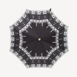 Fornasetti Gli Ombrelli^Ombrello Pieghevole Architettura Bianco Nero